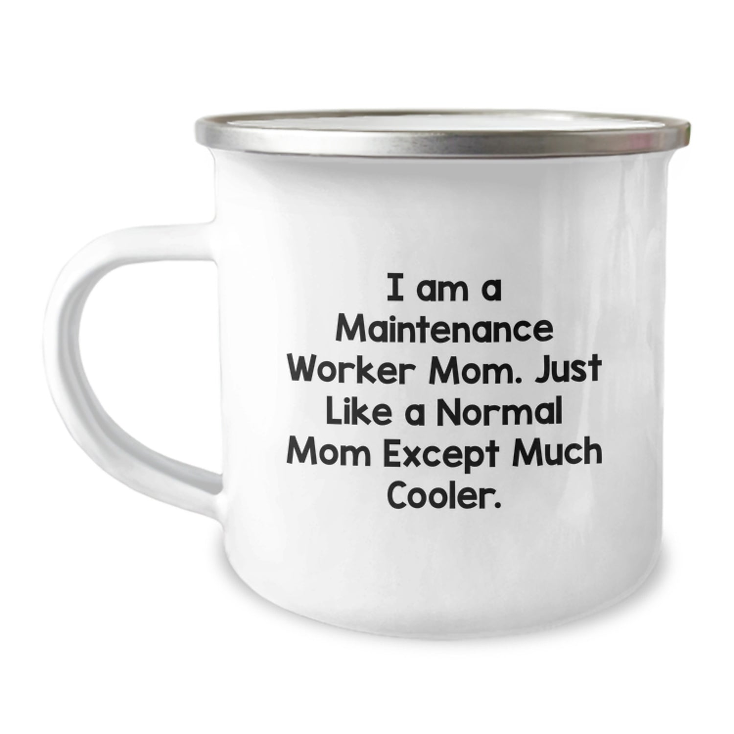 Funny Maintenance Worker Mom Camping Mug, Unique Gifts for Maintenance Worker Men, Valentine's Unique Gifts from Family - Image 1