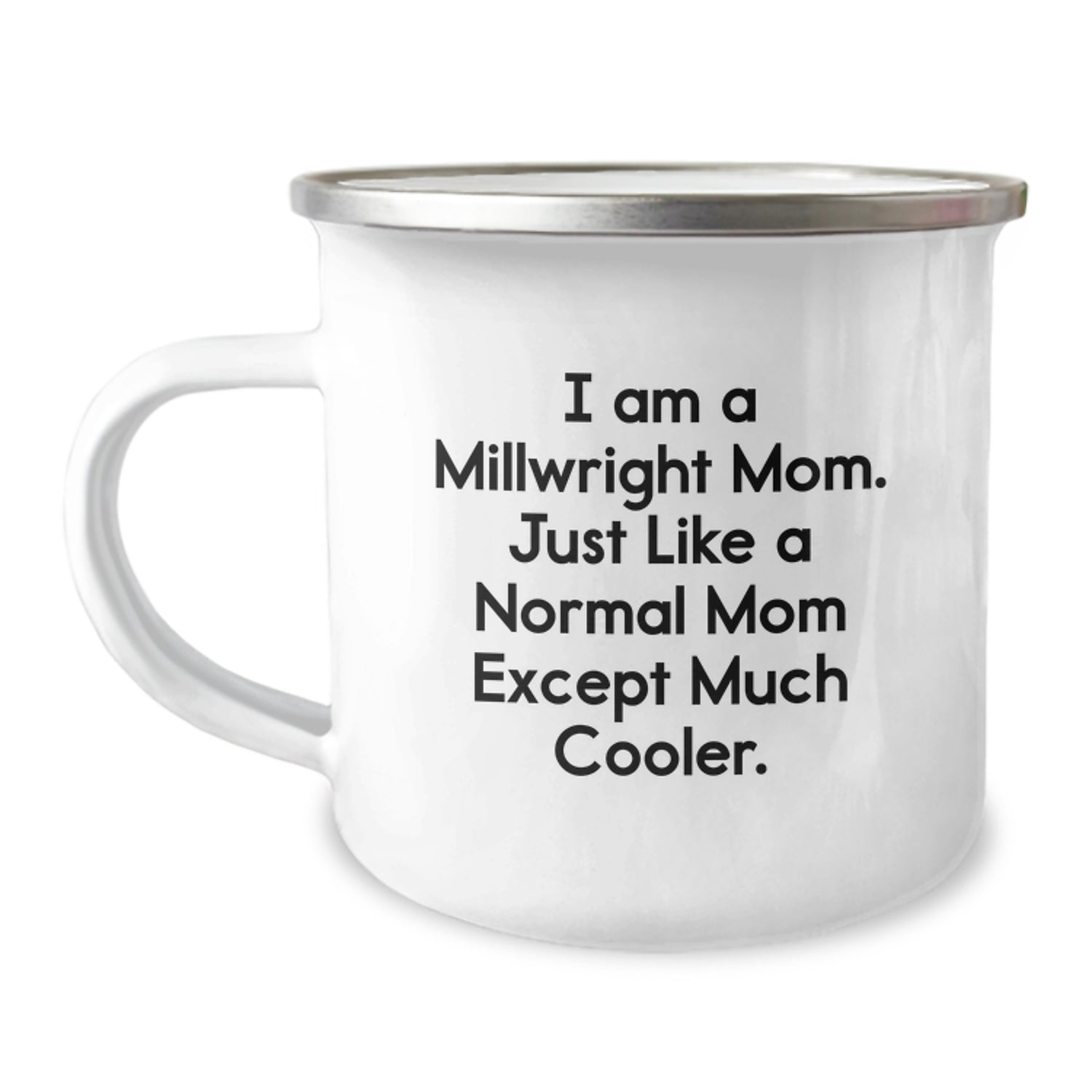 Funny Millwright Gifts from Mom to Millwright Men - Valentine's Unique Camping Mug - I Am A Millwright Mom - Image 1