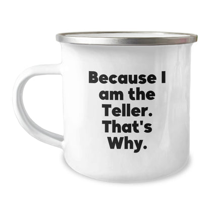 Funny Teller Camping Mug for Friends and Family, Gifts from Men or Women on Christmas Unique Gifts - Image 1