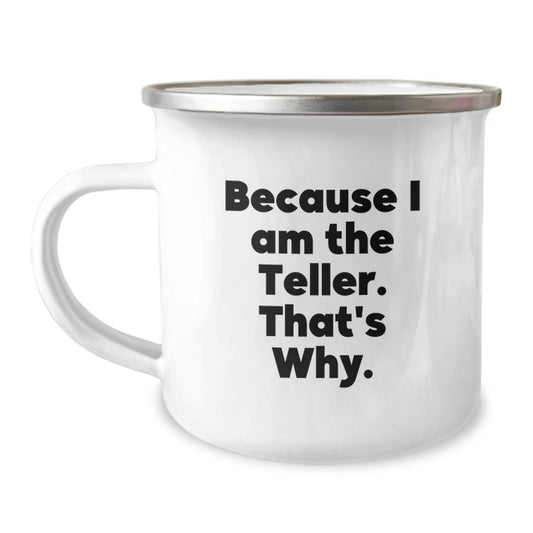Funny Teller Camping Mug for Friends and Family, Gifts from Men or Women on Christmas Unique Gifts - Image 1