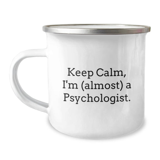 Funny Psychologist Gifts for Men - Keep Calm I'm (almost) A Psychologist Christmas Unique Gifts from Friends - Image 1