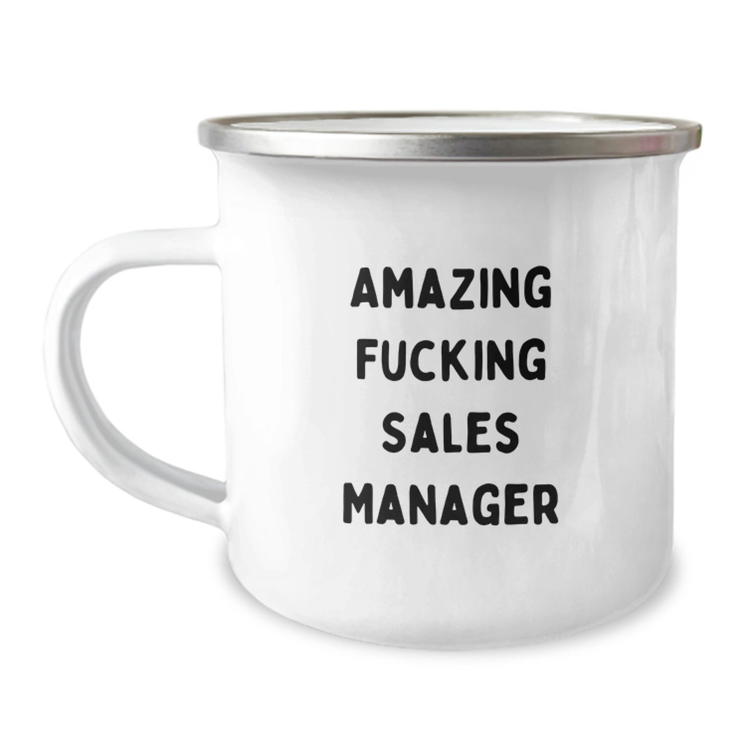 Funny Sales Manager Gifts for Christmas, Amazing F--king Sales Manager, Camping Mug for Men Friends - Image 1