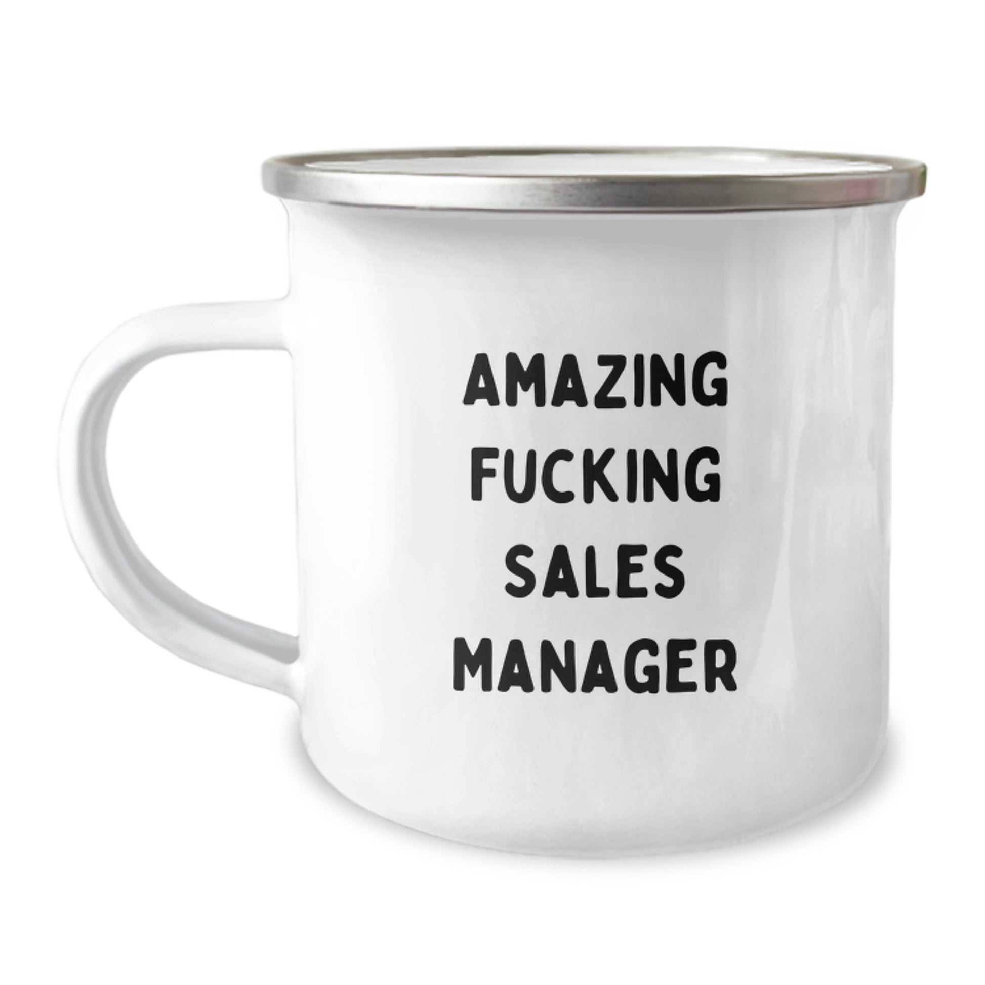 Funny Sales Manager Gifts for Christmas, Amazing F--king Sales Manager, Camping Mug for Men Friends - Image 1