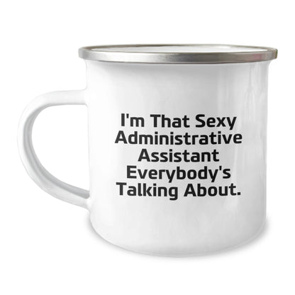 Sexy Administrative Assistant Gifts from Friends and Family - Funny Camping Mug for Admin Assistant, Christmas Unique Gift Ideas - Image 1