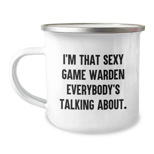 Funny Game Warden Gifts for Men, Unique Camping Mug for Game Wardens from Friends, Christmas Unique Gifts for Game Warden Family - Image 1