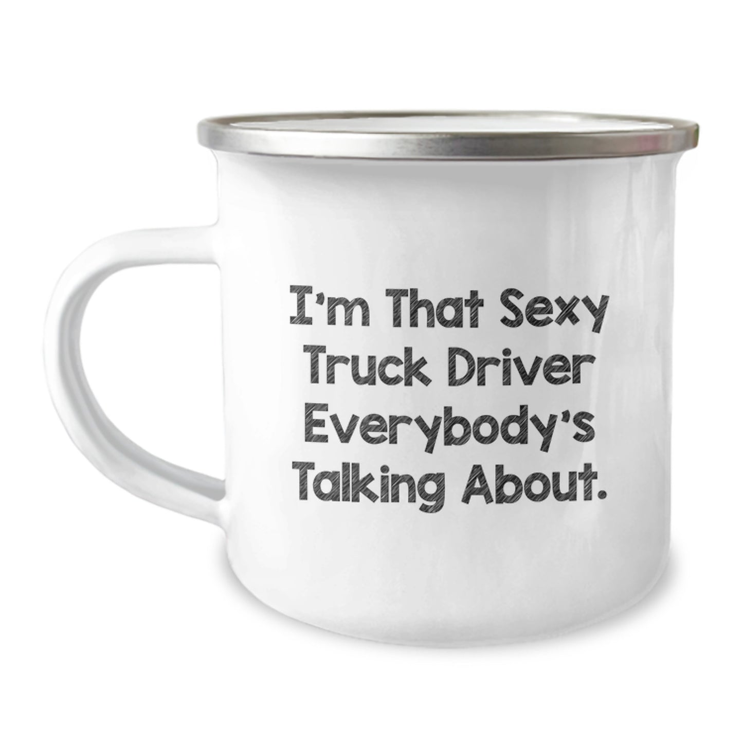 Sexy Truck Driver Gifts for Him - Funny Christmas Unique Presents from Friends for Truckers Camping Mug - Image 1