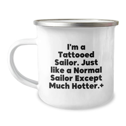 Funny Sailor Camping Mug Gifts from Men to Sailor Friends this Christmas Unique - Image 1