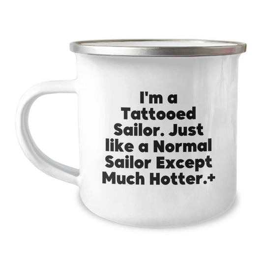 Funny Sailor Camping Mug Gifts from Men to Sailor Friends this Christmas Unique - Image 1
