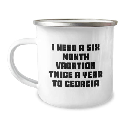 Georgia Camping Mug, Fun Funny Quote for Georgia Lovers Gifts from Friends and Family, Unique Christmas Unique Gifts for Her Him - Image 1