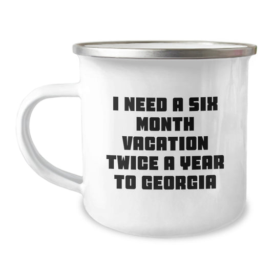 Georgia Camping Mug, Fun Funny Quote for Georgia Lovers Gifts from Friends and Family, Unique Christmas Unique Gifts for Her Him - Image 1