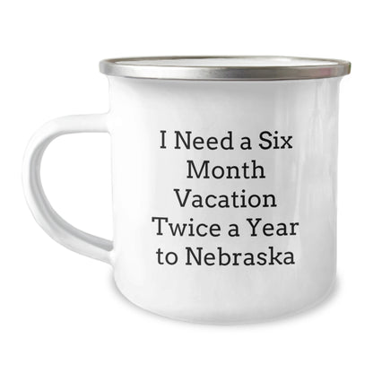 Funny Nebraska Camping Mug Gifts from Friends and Family for Men and Women on Christmas Vacation - Image 1