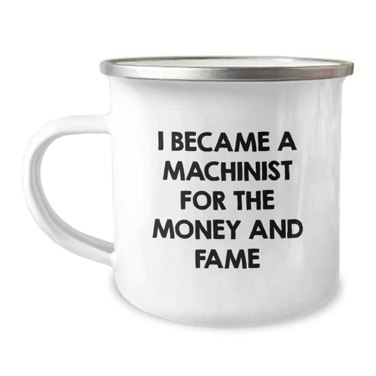 Machinist Gifts from Men, Funny Machinist Camping Mug for Him, Christmas Unique Gifts for Friends, Perfect for Machinist - Image 1