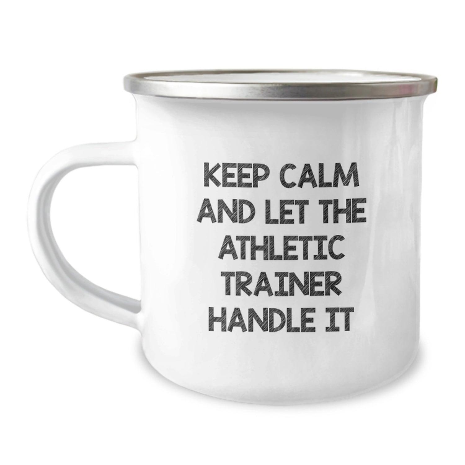 Funny Athletic Trainer Gifts from Friends, Keep Calm And Let The Athletic Trainer Handle It Christmas Unique Gifts for Men, Camping Mug for Athletic Trainer Enthusiasts - Image 1
