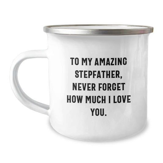 Inspirational Gifts for Stepfather from Family - Funny Camping Mug for Dad - Christmas Unique Gifts for Stepdads - Gifts from Family to Stepfather - Image 1