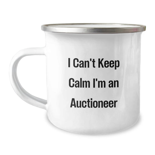 Funny Gifts from Friends and Family for Auctioneer Enthusiasts - I Can't Keep Calm I'm An Auctioneer Christmas Unique Gifts - Image 1