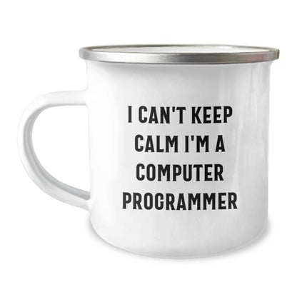 Funny Computer Programmer Gifts for Men - I Can't Keep Calm I'm A Computer Programmer - Christmas Unique Presents from Friends - Image 1