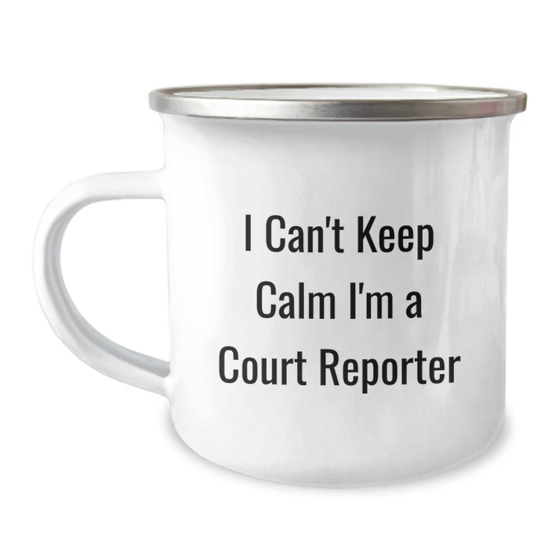 Cute Court Reporter Gifts from Friends - I Can't Keep Calm I'm A Court Reporter Fun Mug for Court Reporter Men Women - Image 1