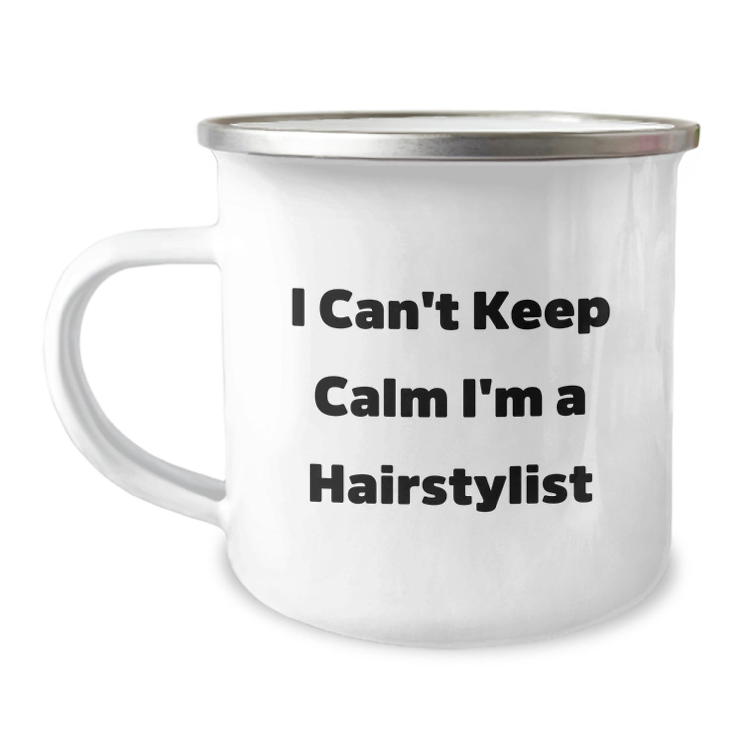 Funny Gifts from Friends to Hairstylists - I Can't Keep Calm I'm A Hairstylist Camping Mug for Christmas Unique Gifts - Image 1