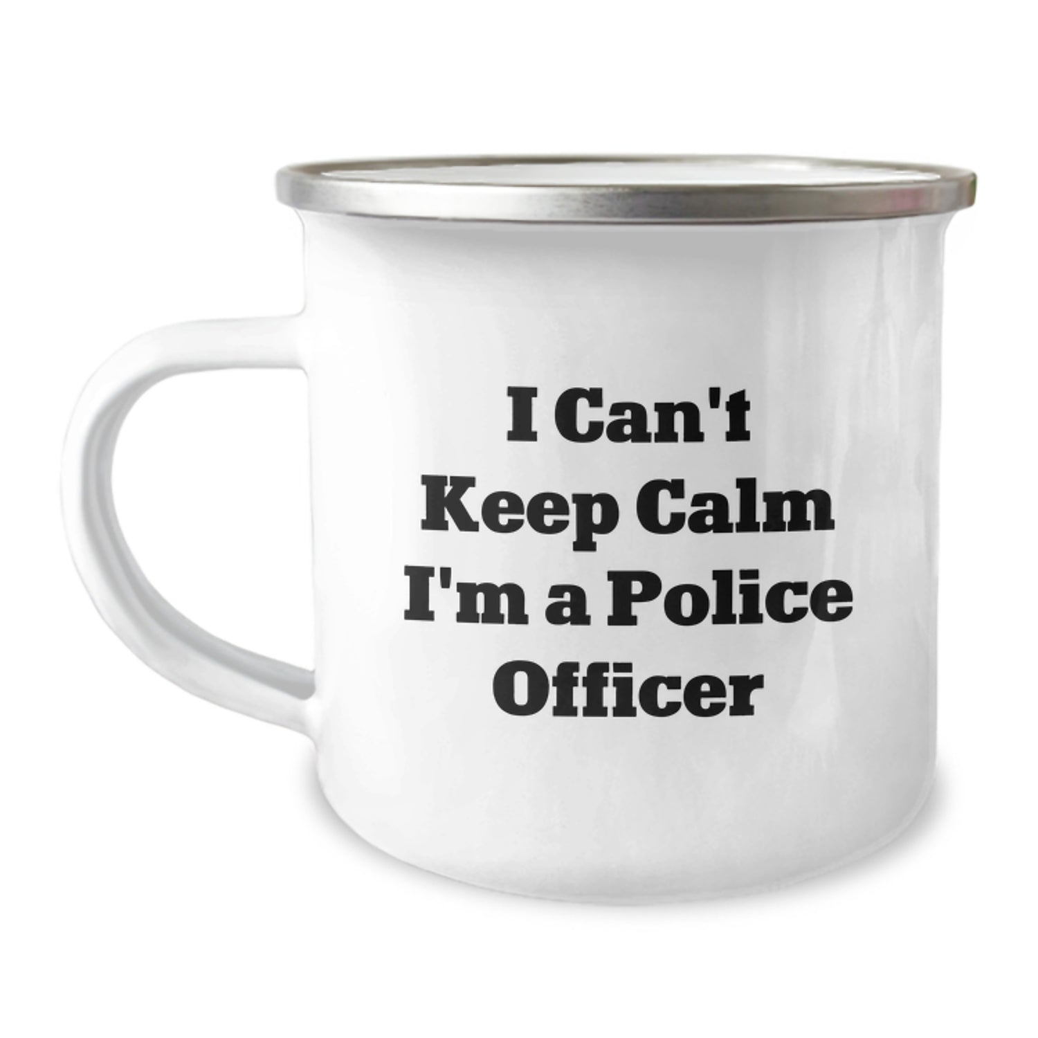 Funny Police Officer Gifts for Men, Unique I Can't Keep Calm I'm A Police Officer Camping Mugs for Christmas - Image 1