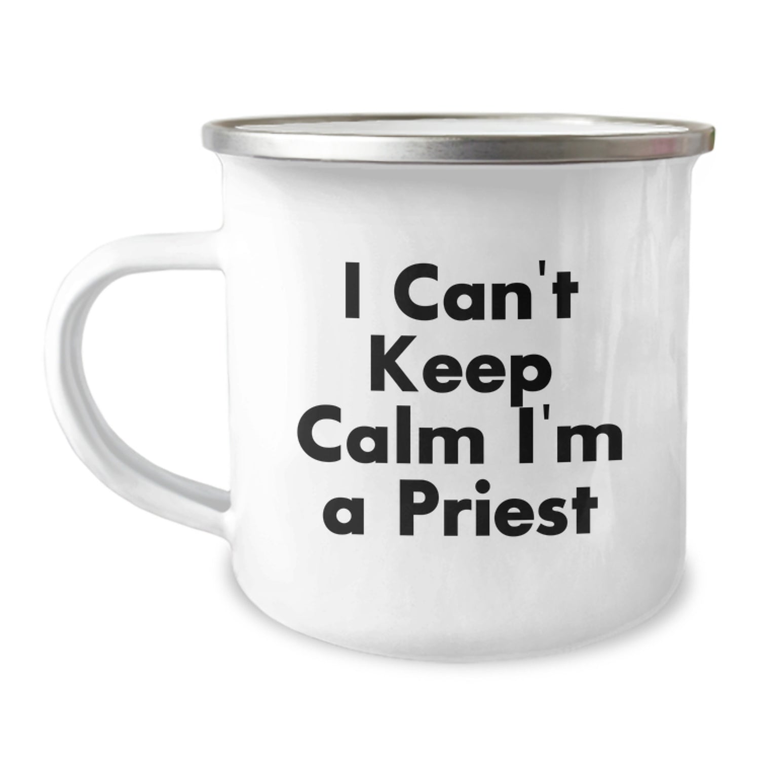 Funny Priest Gifts for Men, I'm A Priest Camping Mug, Christmas Unique Presents from Family to Friends - Image 1
