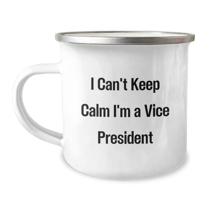 Funny Vice President Gifts from Friends - I'm A Vice President Camping Mug for Men Women Coworkers Family Christmas Unique Presents - Image 1