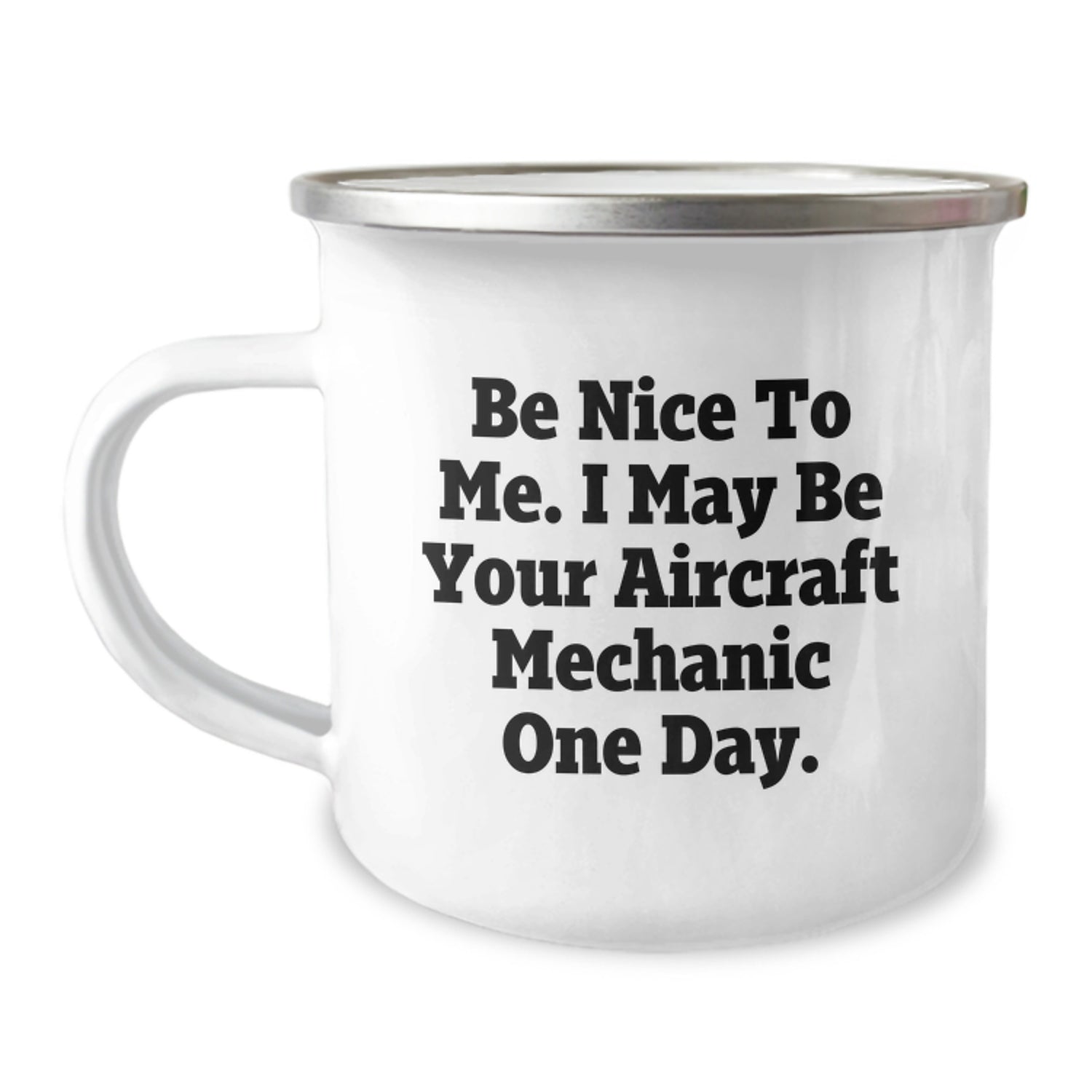 Funny Aircraft Mechanic Inspirational Gifts from Friends to Friends Unique Christmas Unique Gifts for Men Women Family Aircraft Mechanic Camping Mug - Image 1