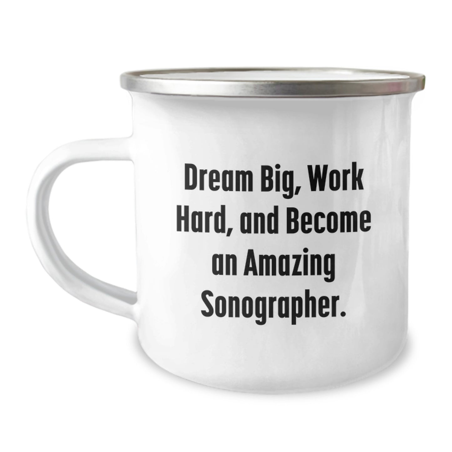 Funny Sonographer Gifts from Family for Men - Camping Mug with Inspirational Quote - Unique Christmas Memorable Presents for Coworkers or Friends - Image 1