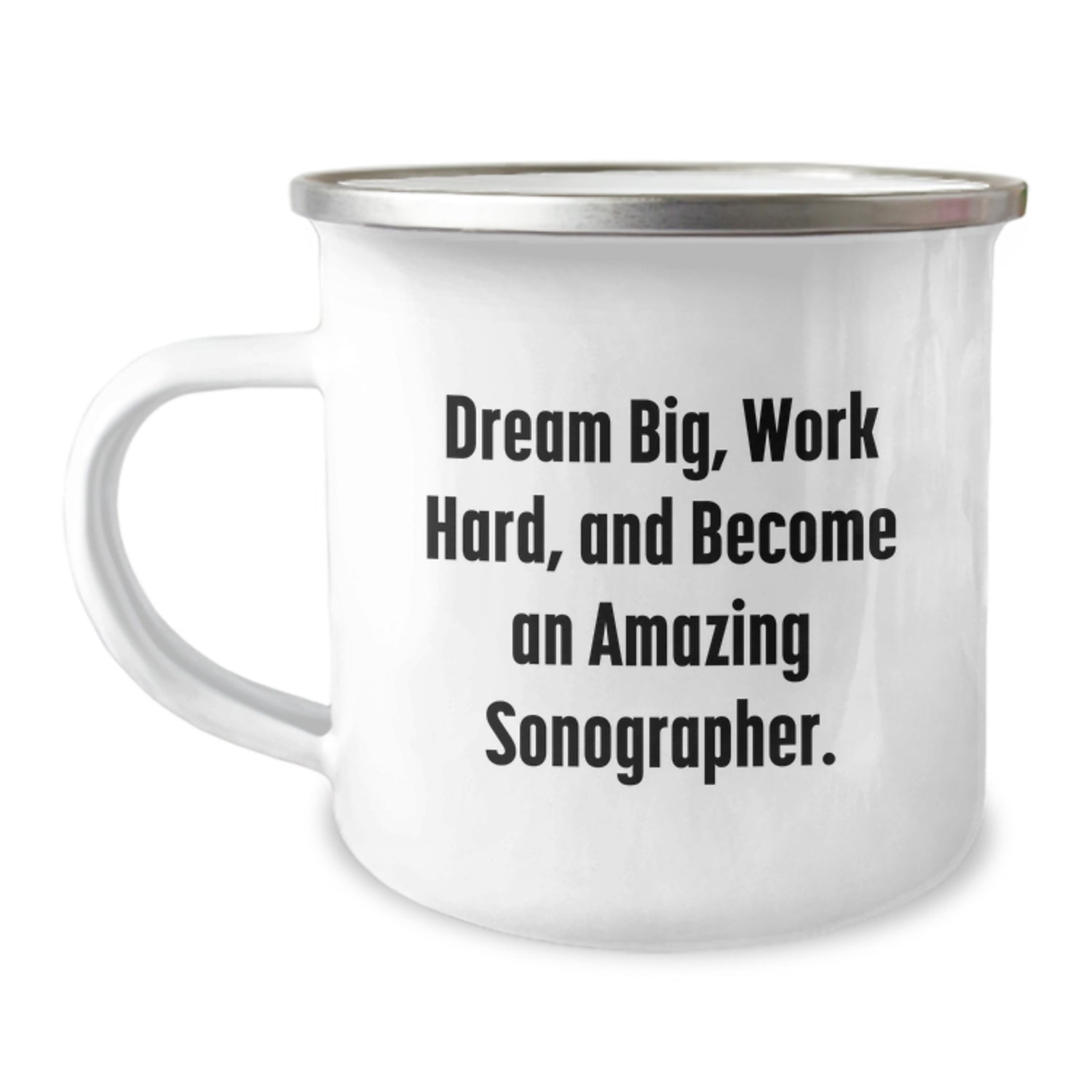 Funny Sonographer Gifts from Family for Men - Camping Mug with Inspirational Quote - Unique Christmas Memorable Presents for Coworkers or Friends - Image 1