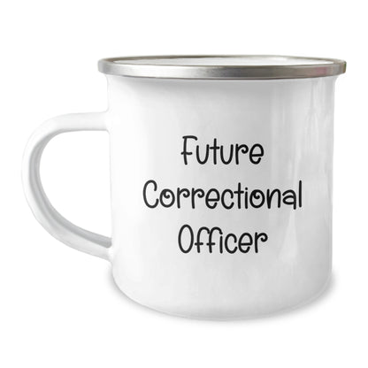 Funny Gifts from Friends for Correctional Officer - Future Correctional Officer Camping Mug - Christmas Unique Gifts for Men - Image 1