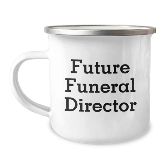 Gifts from Family for Future Funeral Directors, Inspirational 'The future belongs to those who believe in the beauty of their dreams' Camping Mug, Christmas Unique Gifts - Image 1