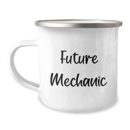 Funny Future Mechanic Camping Mug Gifts from Men to Friends during Christmas Unique Presents - Image 1