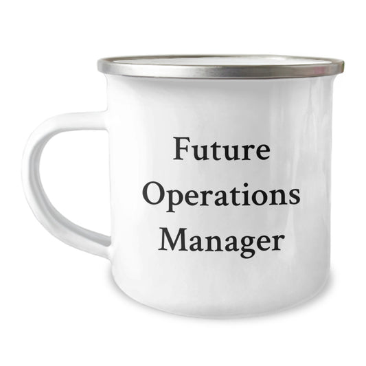 Funny Operations Manager Gifts from Friends for Men - Future Ops Manager Camping Mug for Christmas Unique Operations Manager Friends - Image 1