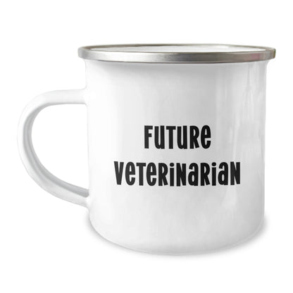 Funny Future Veterinarian Gifts from Family, Christmas Unique Gifts for Veterinarian Men, Stainless Steel Camping Mug with Inspirational Quote - Image 1