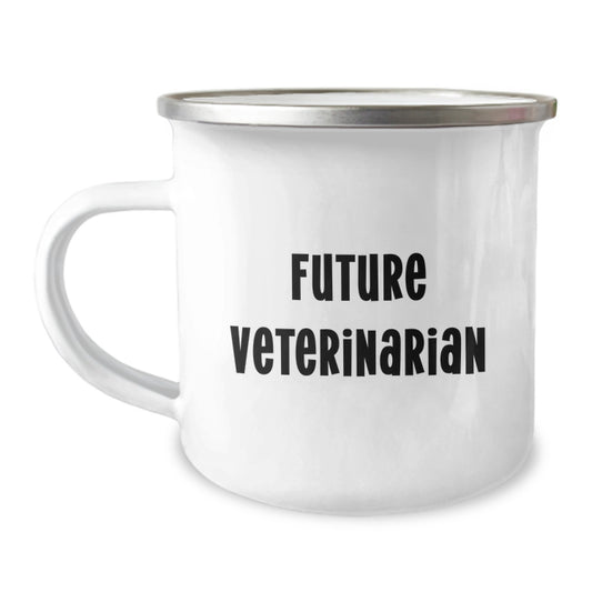 Funny Future Veterinarian Gifts from Family, Christmas Unique Gifts for Veterinarian Men, Stainless Steel Camping Mug with Inspirational Quote - Image 1
