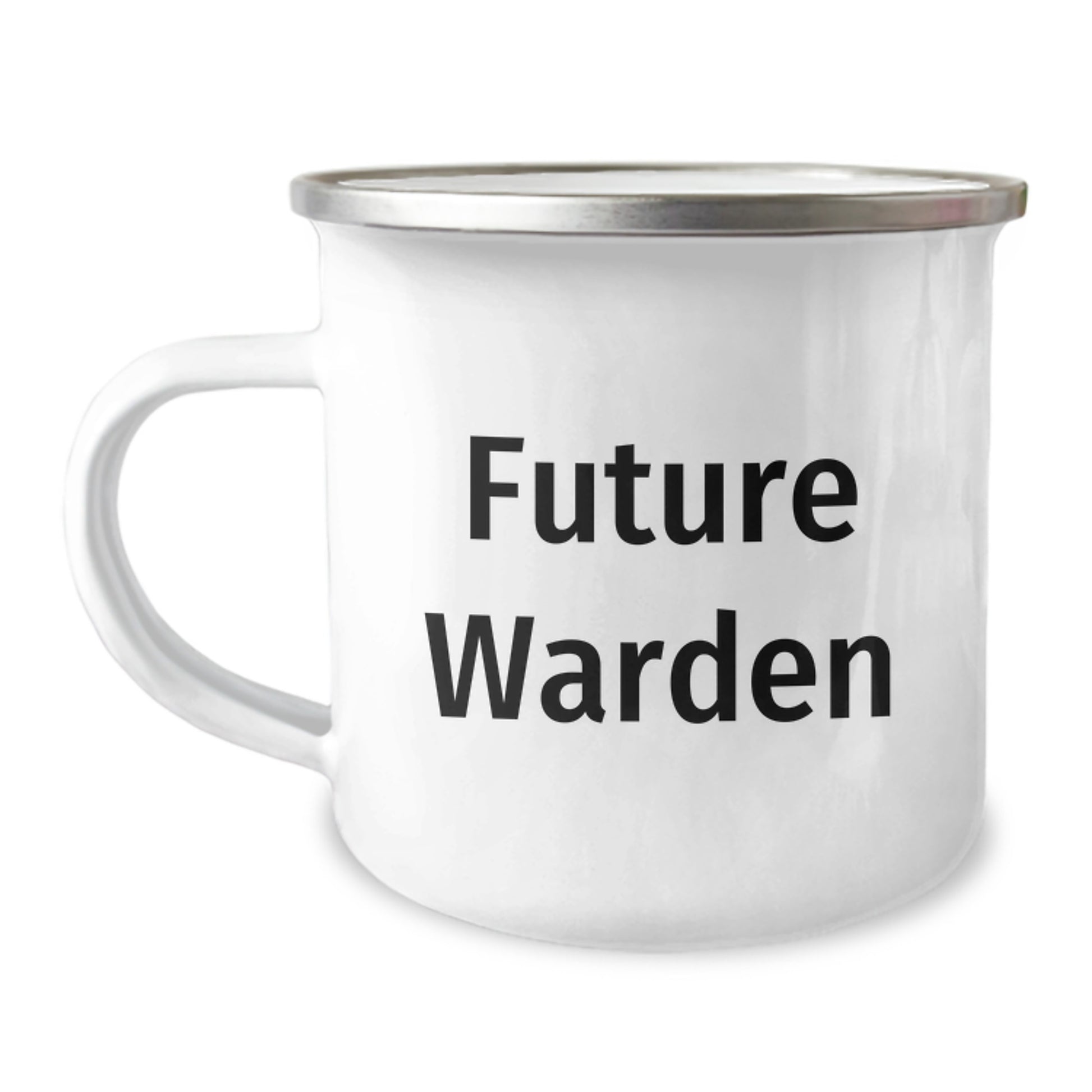 Funny Warden Camping Mug Gifts from Men to Future Wardens, Perfect Unique Christmas Unique Gifts for Warden Friends and Family, Stainless Steel Mugs with Quote - Image 1