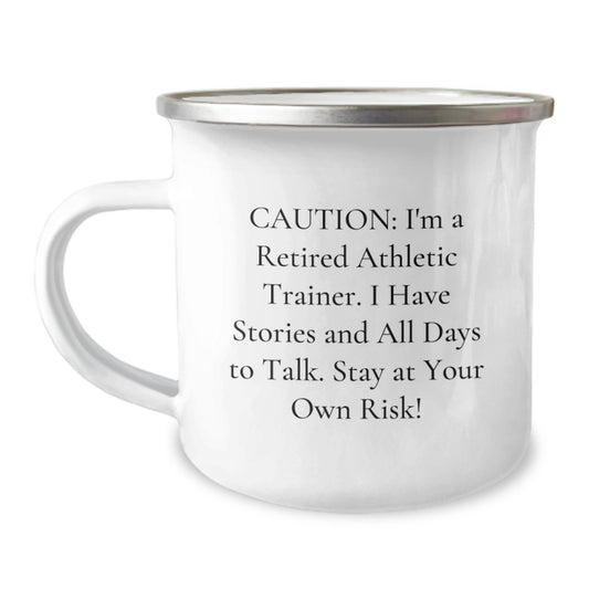 Funny Athletic Trainer Gifts for Him - 'I Have Stories' Christmas Unique Gifts from Friends, Camping Mug for Men, Inspirational Humor - Image 1