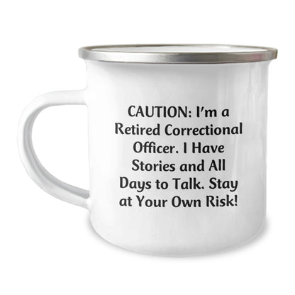 Funny Correctional Officer Gifts for Men, Unique Christmas Unique Gifts from Friends to Correctional Officer, Correctional Officer Camping Mug with Quirky Quote - Image 1
