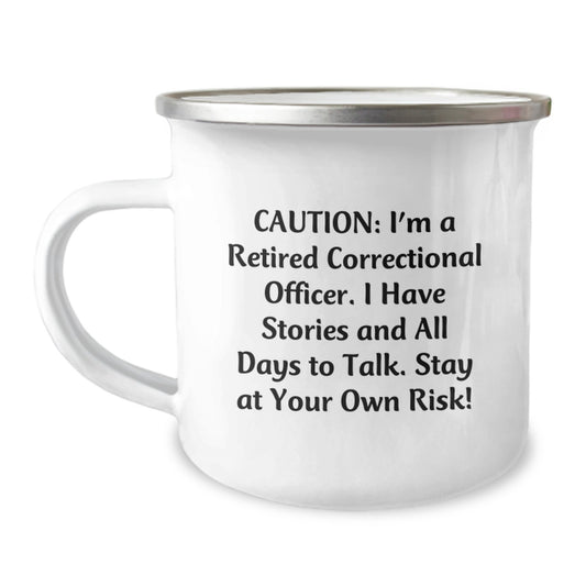 Funny Correctional Officer Gifts for Men, Unique Christmas Unique Gifts from Friends to Correctional Officer, Correctional Officer Camping Mug with Quirky Quote - Image 1