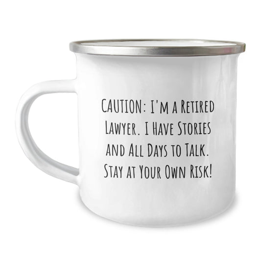 Funny Lawyer Gifts for Men, Lawyer Christmas Unique Presents from Friends, Camping Mug with Humorous Quote - Image 1