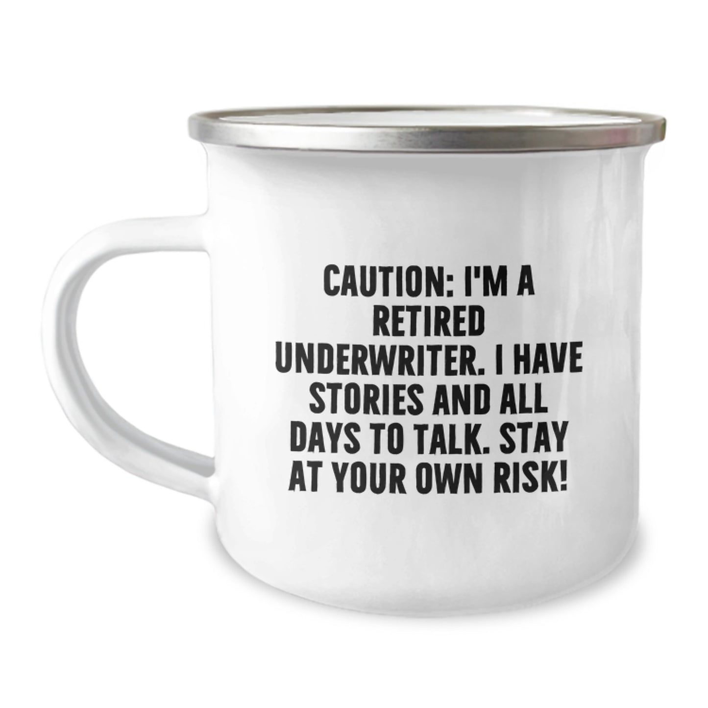 Funny Underwriter Mug Gifts for Him, Unique Camping Mugs from Friends for Underwriter on Christmas - Image 1