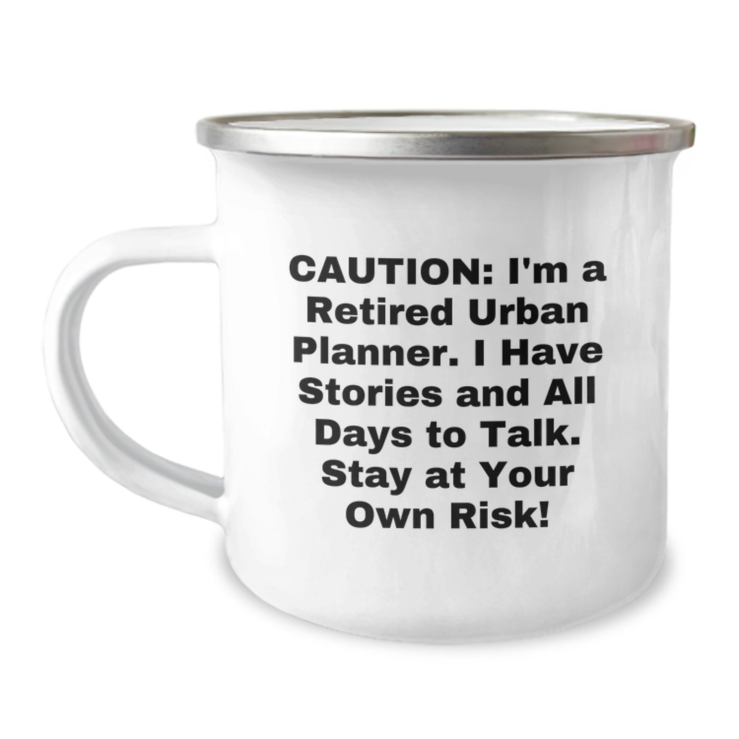 Urban Planner Camping Mug, Funny Quote Gift from Friends to Family, Christmas Unique Presents for Urban Planner Men and Women - Image 1