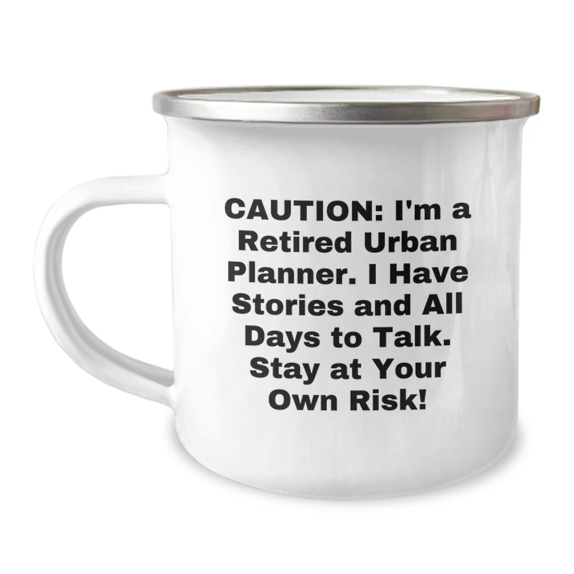 Urban Planner Camping Mug, Funny Quote Gift from Friends to Family, Christmas Unique Presents for Urban Planner Men and Women - Image 1
