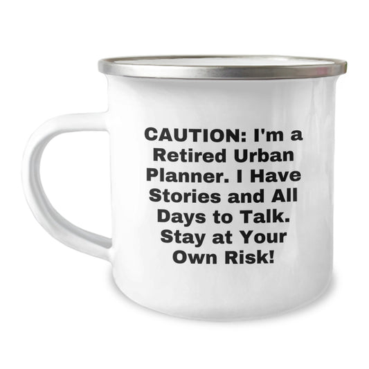 Urban Planner Camping Mug, Funny Quote Gift from Friends to Family, Christmas Unique Presents for Urban Planner Men and Women - Image 1