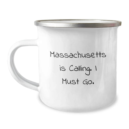 Inspiring Massachusetts Camping Mugs Funny Quote Gifts for Massachusetts Friends, Unique Christmas Unique Gifts from Men to Family - Image 1