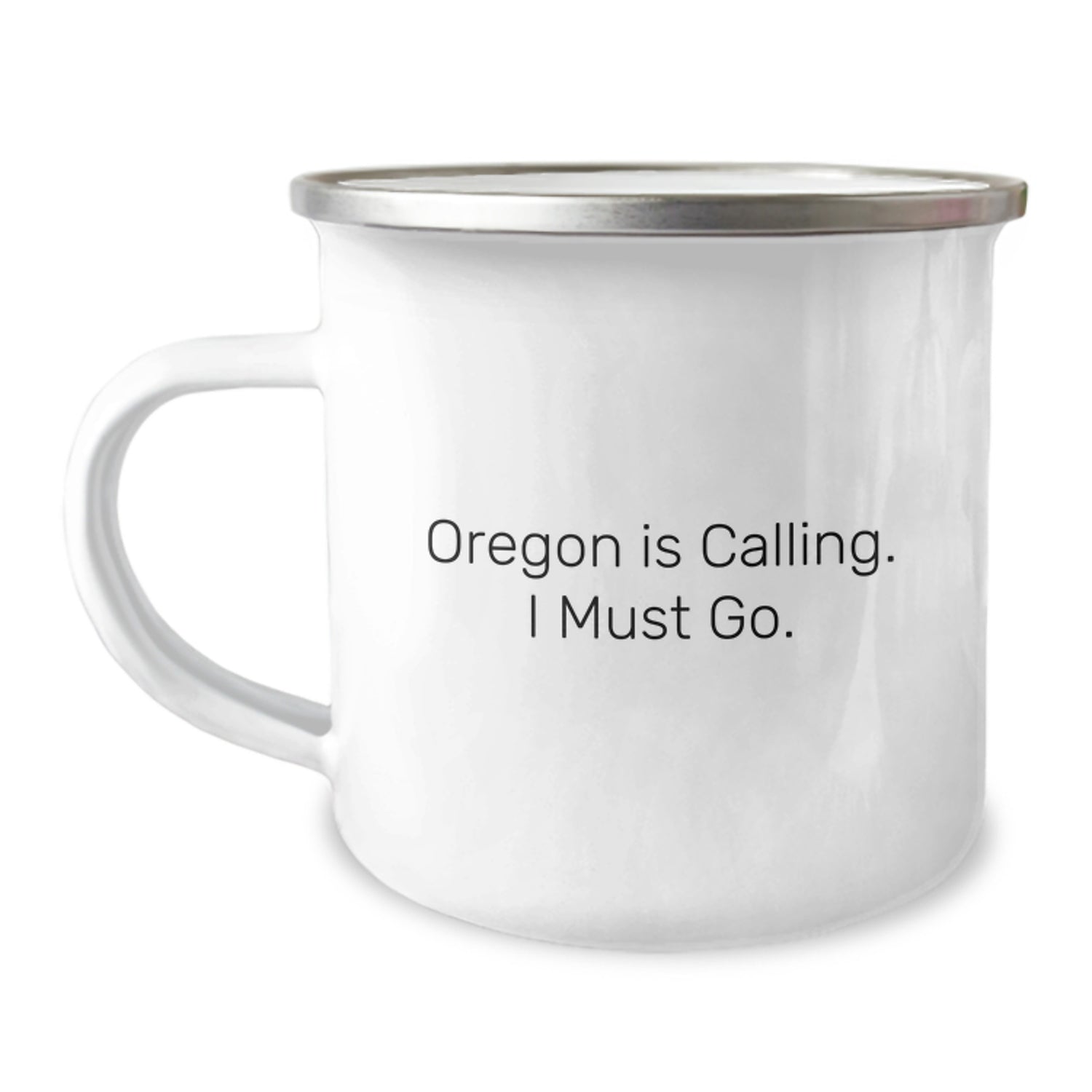 Funny Oregon Gifts for Him, Men's Camping Mug, 'Oregon Is Calling. I Must Go.' Funny Quote, Unique Christmas Unique Gifts from Friends, Family, Coworkers - Image 1