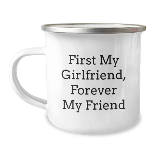 Unique Gifts from Men to Sweetheart - Camping Mug First My Sweetheart, Forever My Friend Funny Quote, Christmas Mugs for Women - Image 1