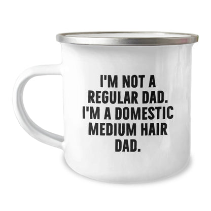 Funny Domestic Medium Hair Dad Gifts for Camping Lovers - Christmas Unique Mugs from Men to Family - Image 1