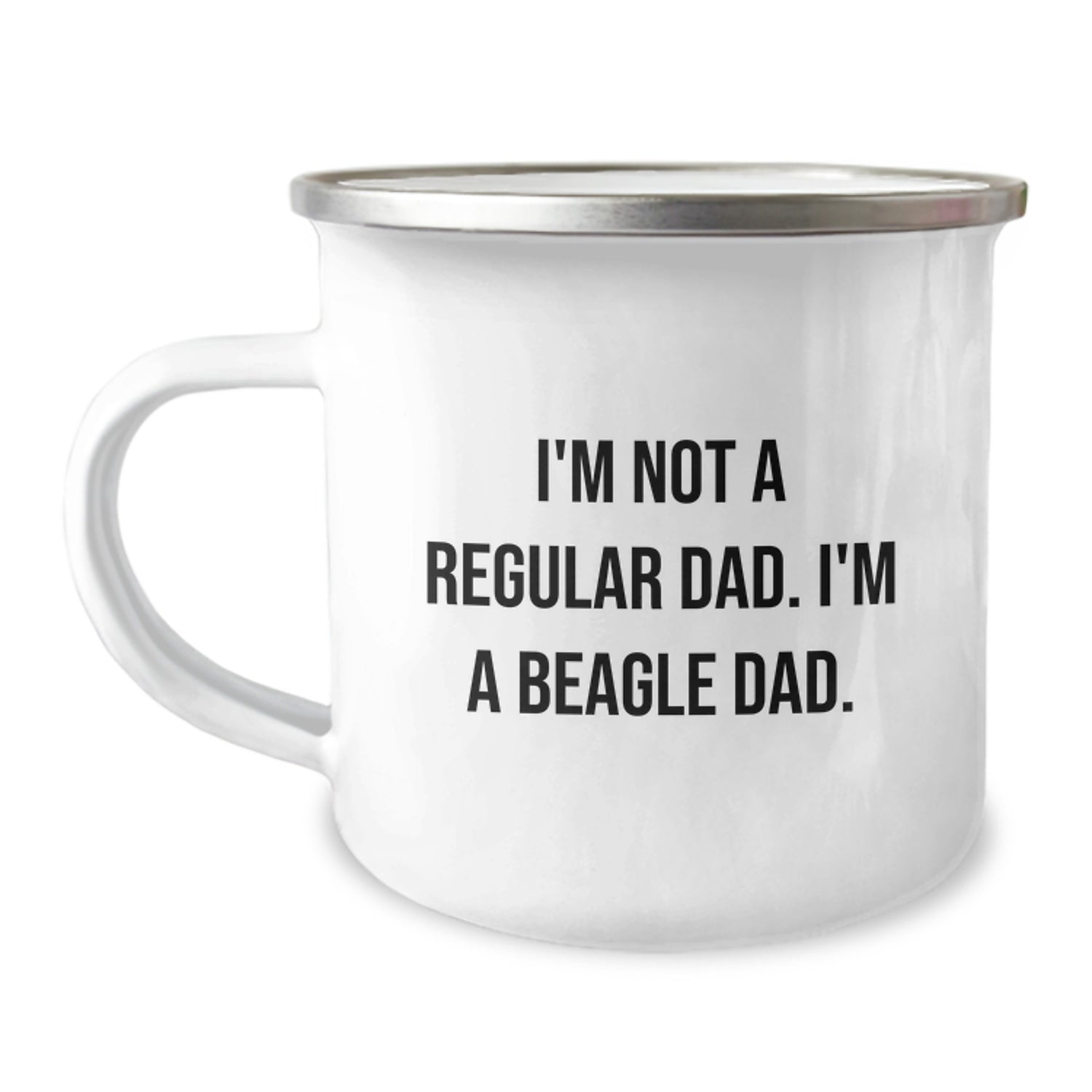 Funny Beagle Dog Camping Mug Gifts from Dad to Son for Christmas Unique - Image 1