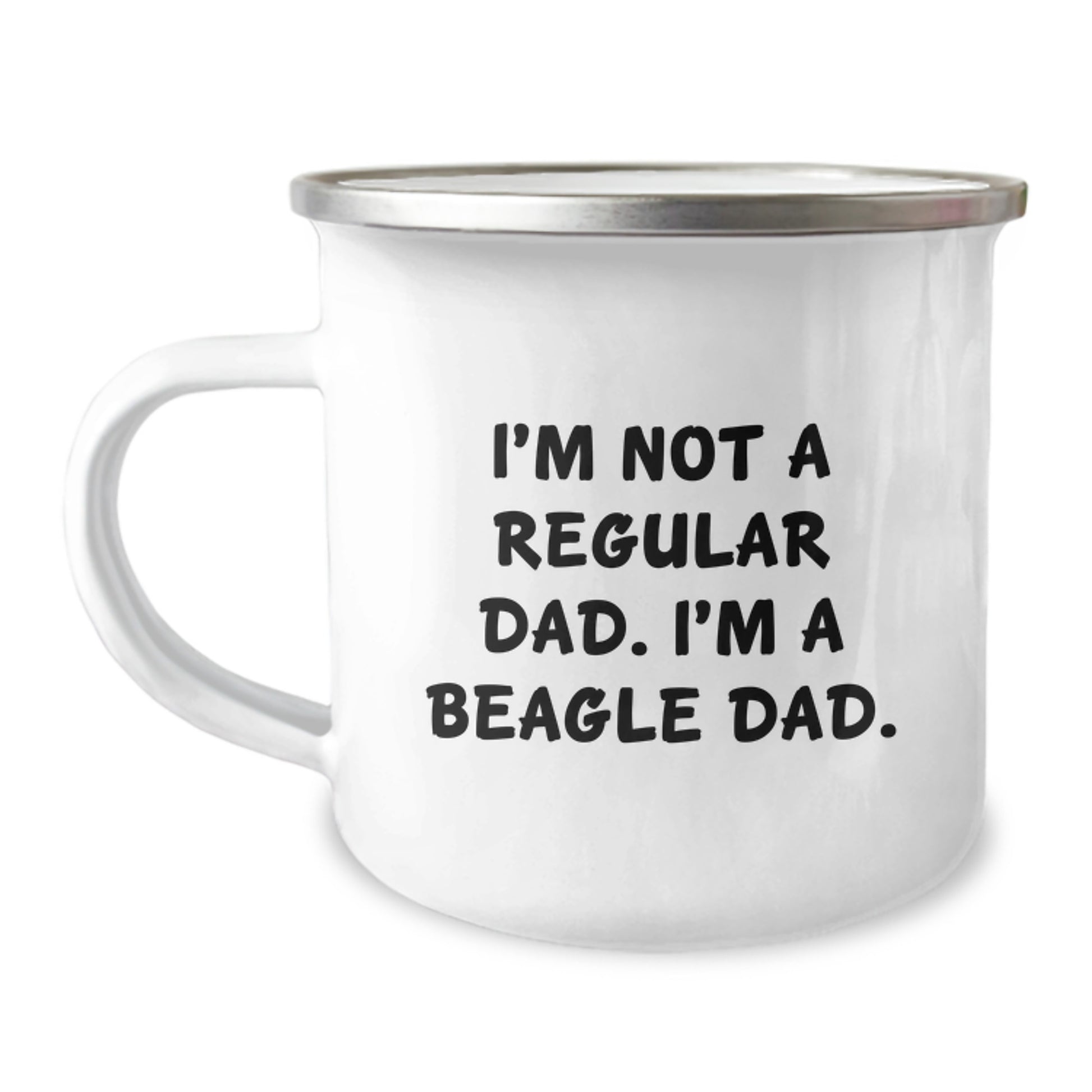 Funny Beagle Dog Gifts for Dads, Christmas Unique Mugs for Men, I'm Not A Regular Dad. I'm A Beagle Dad. Camping Mug for Beagle Lovers - Image 1