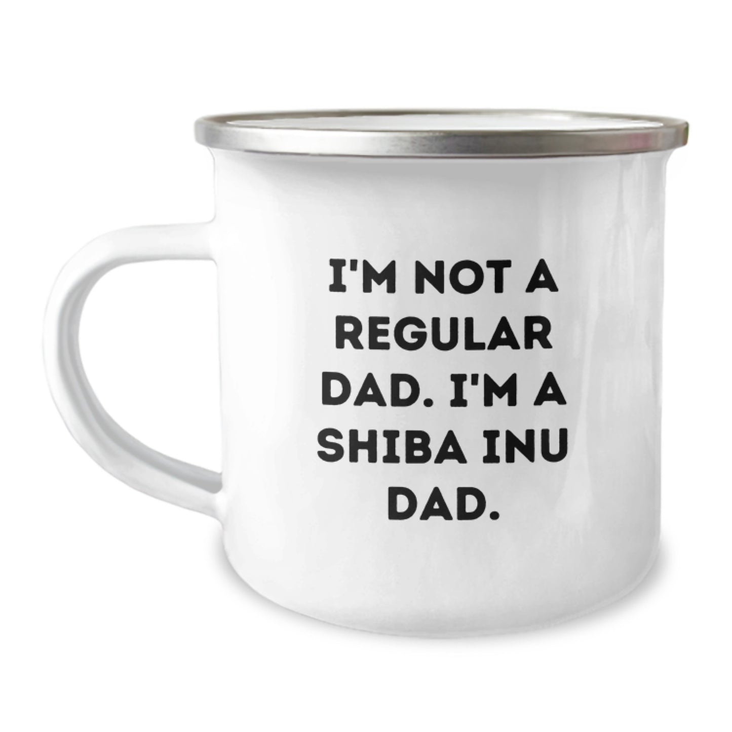 Funny Shiba Inu Dad Gifts for Men, Unique Christmas Unique Gifts from Friends, 12 oz Stainless Steel Camping Mug - Image 1